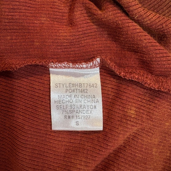 la miel Brownish Orange Tank Top Women's S - Picture 4 of 4